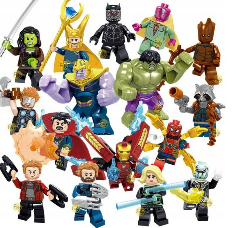 Postacie z Avegersów i Marvela jako Figurki Lego